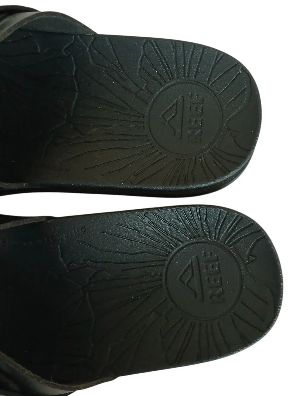 REEF Cushion Vera Cruz Chunky Sandals Women's 7 Black Buckles Neutral Beach
